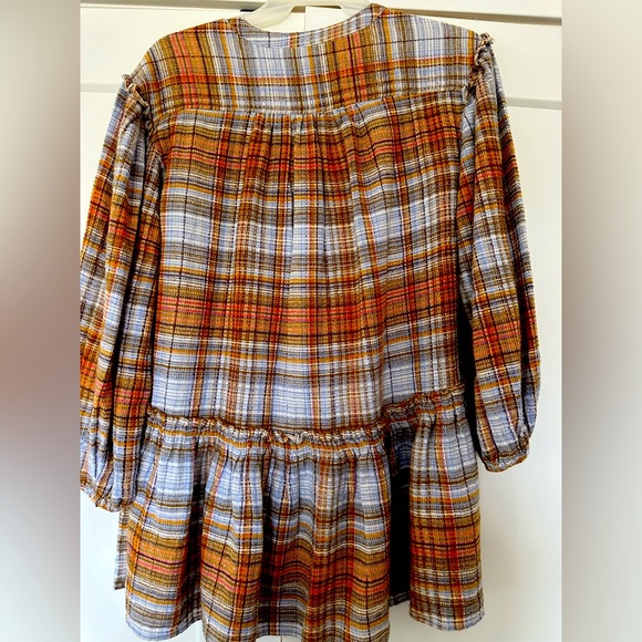 Free People Alexa Plaid Mini Dress Small NWT - Picture 3 of 5